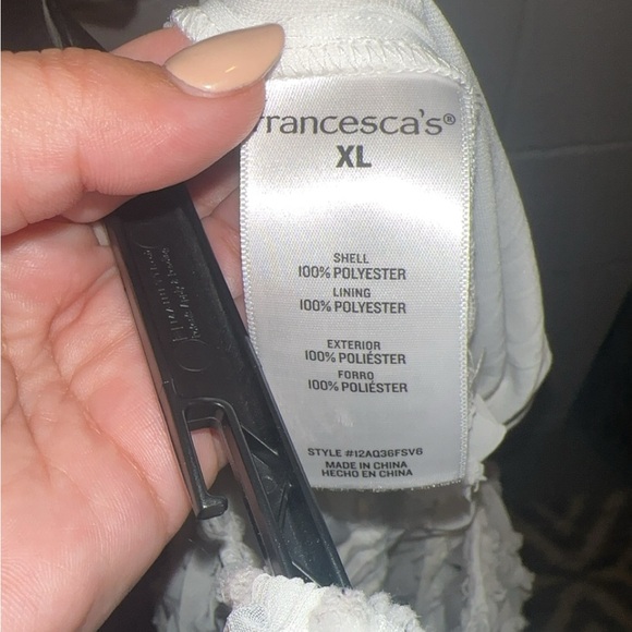 Sheer Flowy White Top- Perfect for Bridal Era XL - Picture 2 of 3